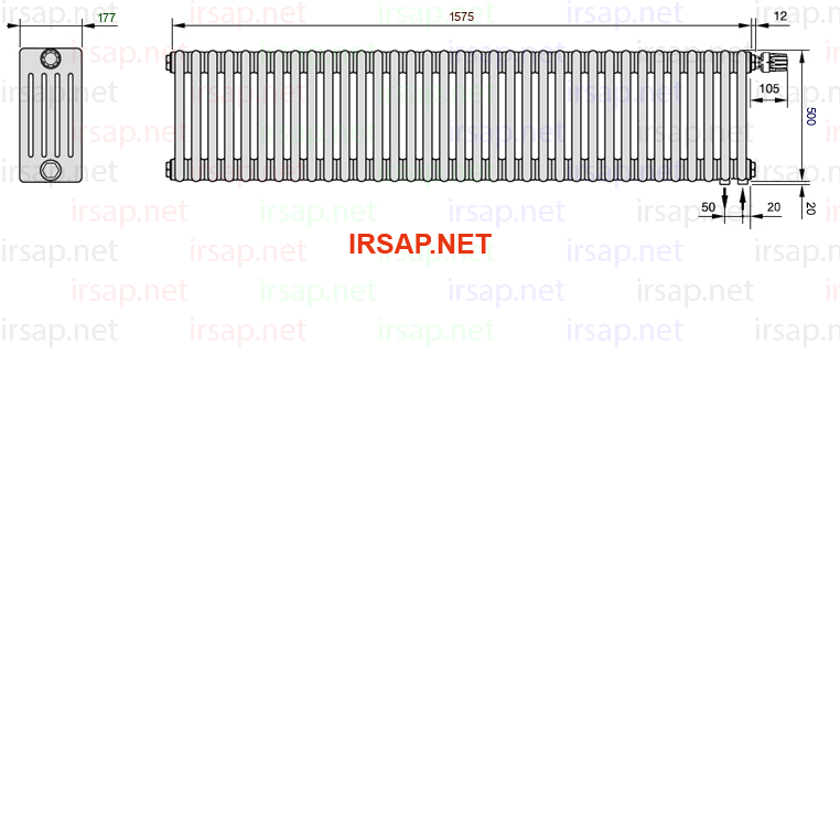 Радиатор IRSAP Tesi 50500/35 T25 CL 01